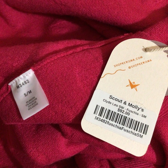 Kerisma Fuschia Crew Neck Sweater NWT - Picture 5 of 6